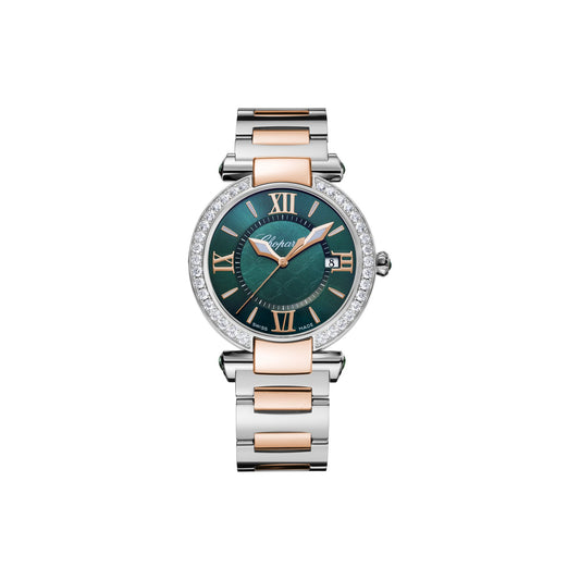 Chopard IMPERIALE watch in 18k ethical rose gold and stainless steel