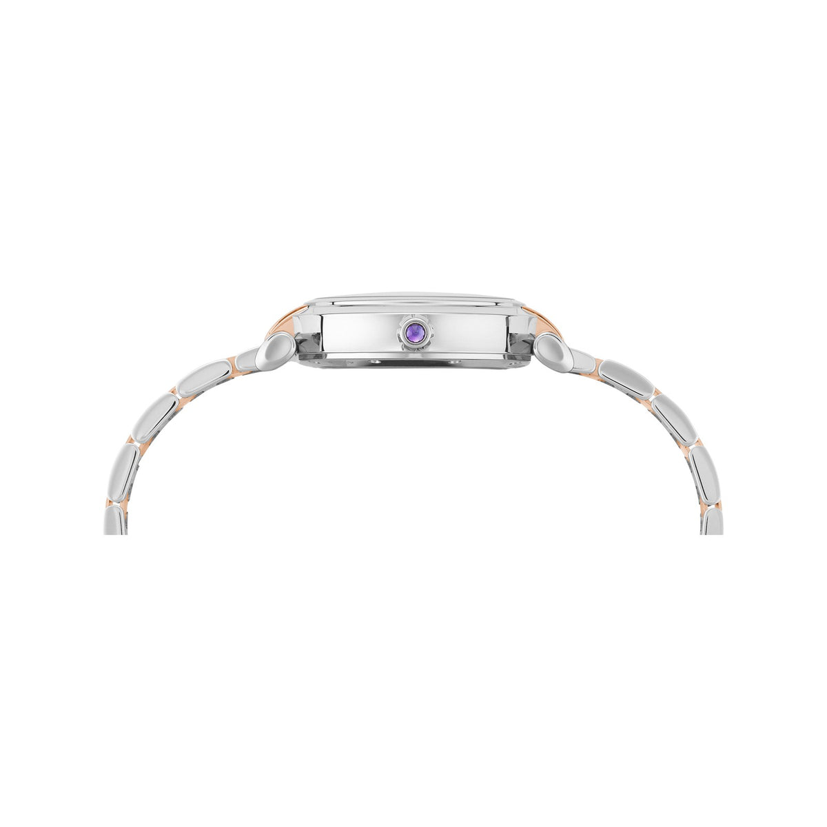 Chopard IMPERIALE watch in 18k ethical rose gold and stainless steel, view 3