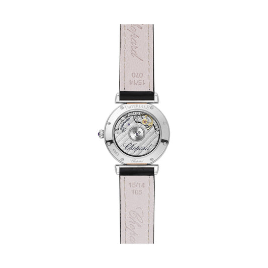 Chopard IMPERIALE watch in 18k ethical rose gold and stainless steel with diamonds and amethysts, view 2