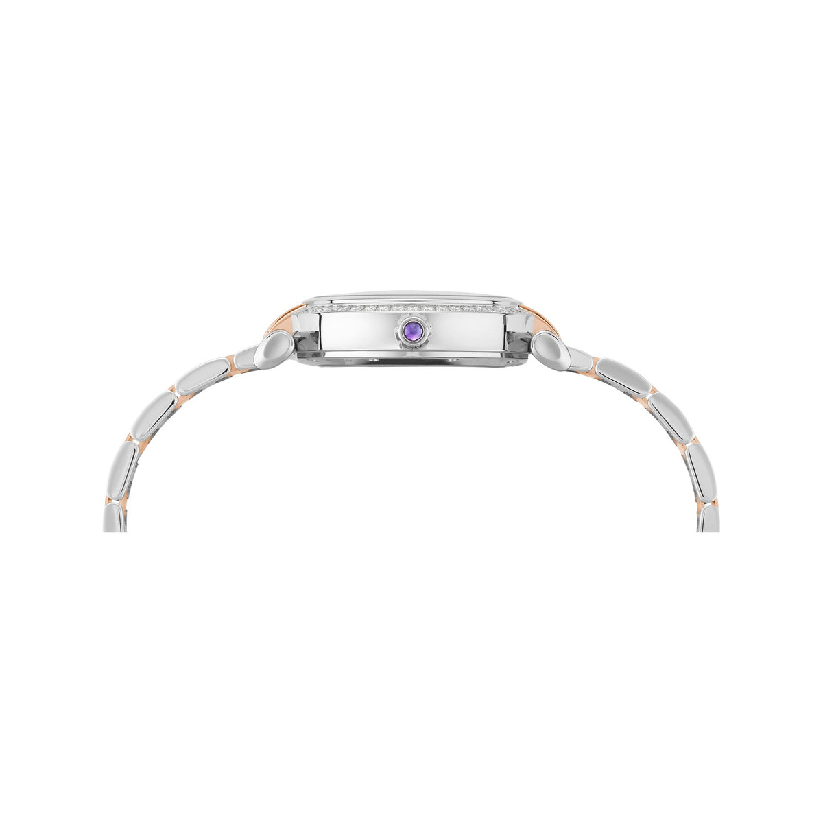Chopard IMPERIALE watch in 18k ethical rose gold and stainless steel, view 3
