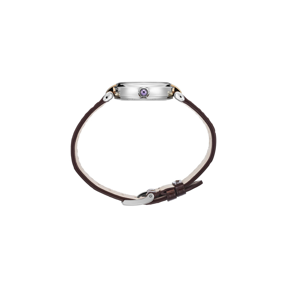 Chopard IMPERIALE watch in 18k ethical rose gold and stainless steel, view 3