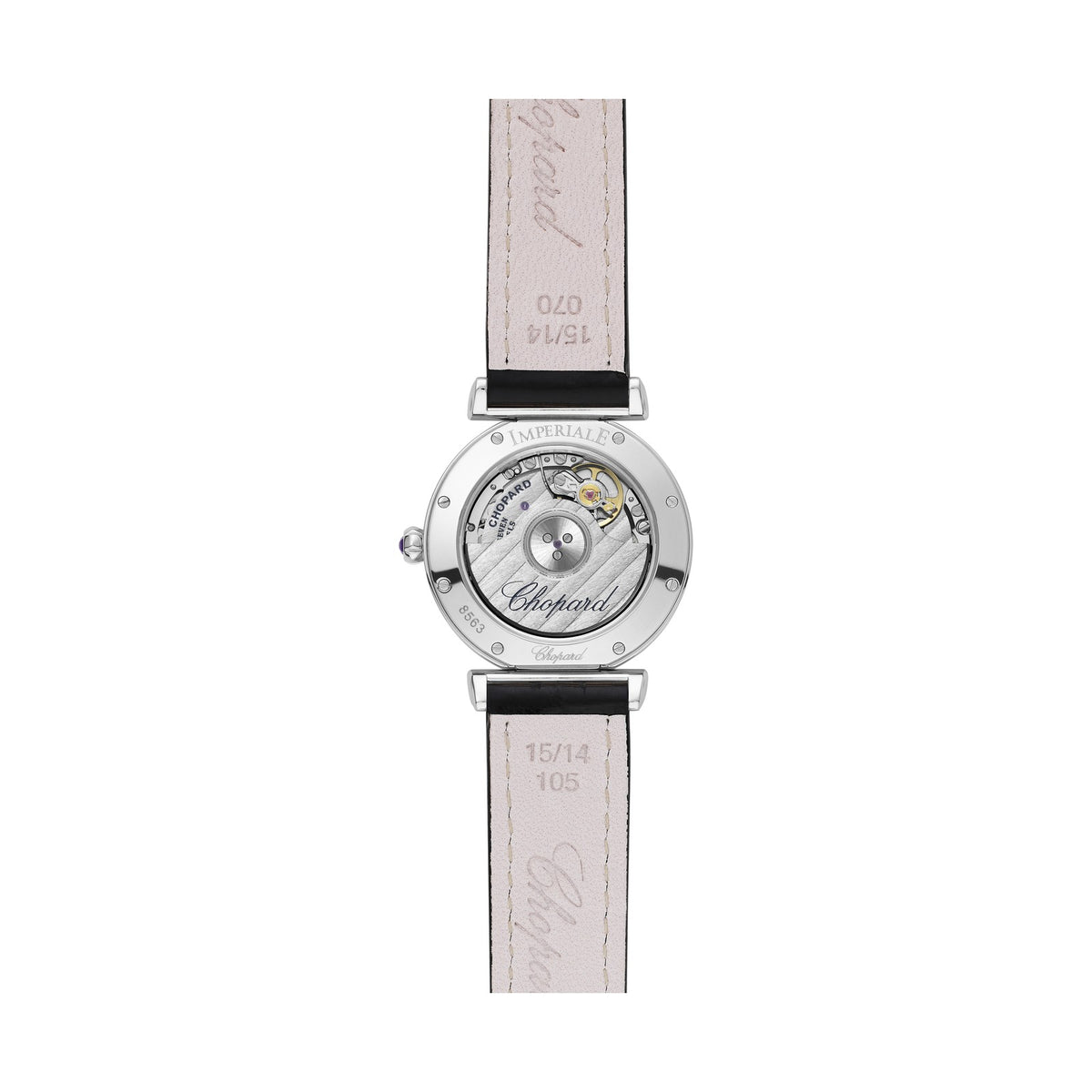 Chopard IMPERIALE watch in stainless steel with diamonds and amethysts, view 2