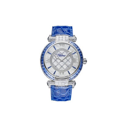 Chopard IMPERIALE watch in 18k ethical white gold with sapphires