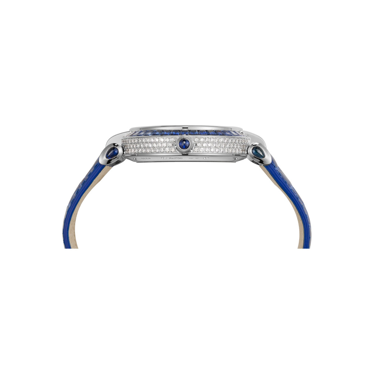 Chopard IMPERIALE watch in 18k ethical white gold with sapphires, view 3