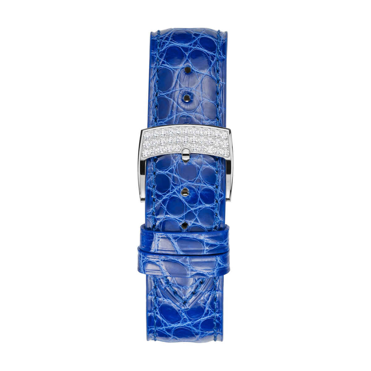 Chopard IMPERIALE watch in 18k ethical white gold with sapphires, view 4