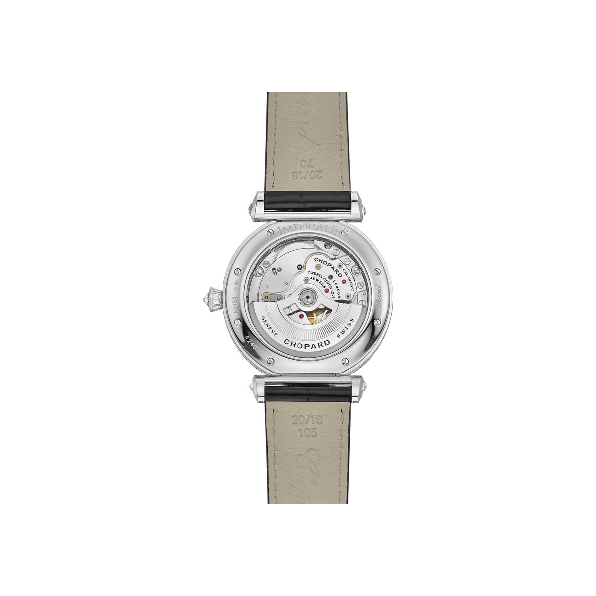 Chopard IMPERIALE watch in 18k ethical white gold with diamonds, view 2