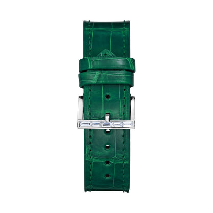 Chopard IMPERIALE watch in 18k ethical white gold with diamonds and emeralds, view 4