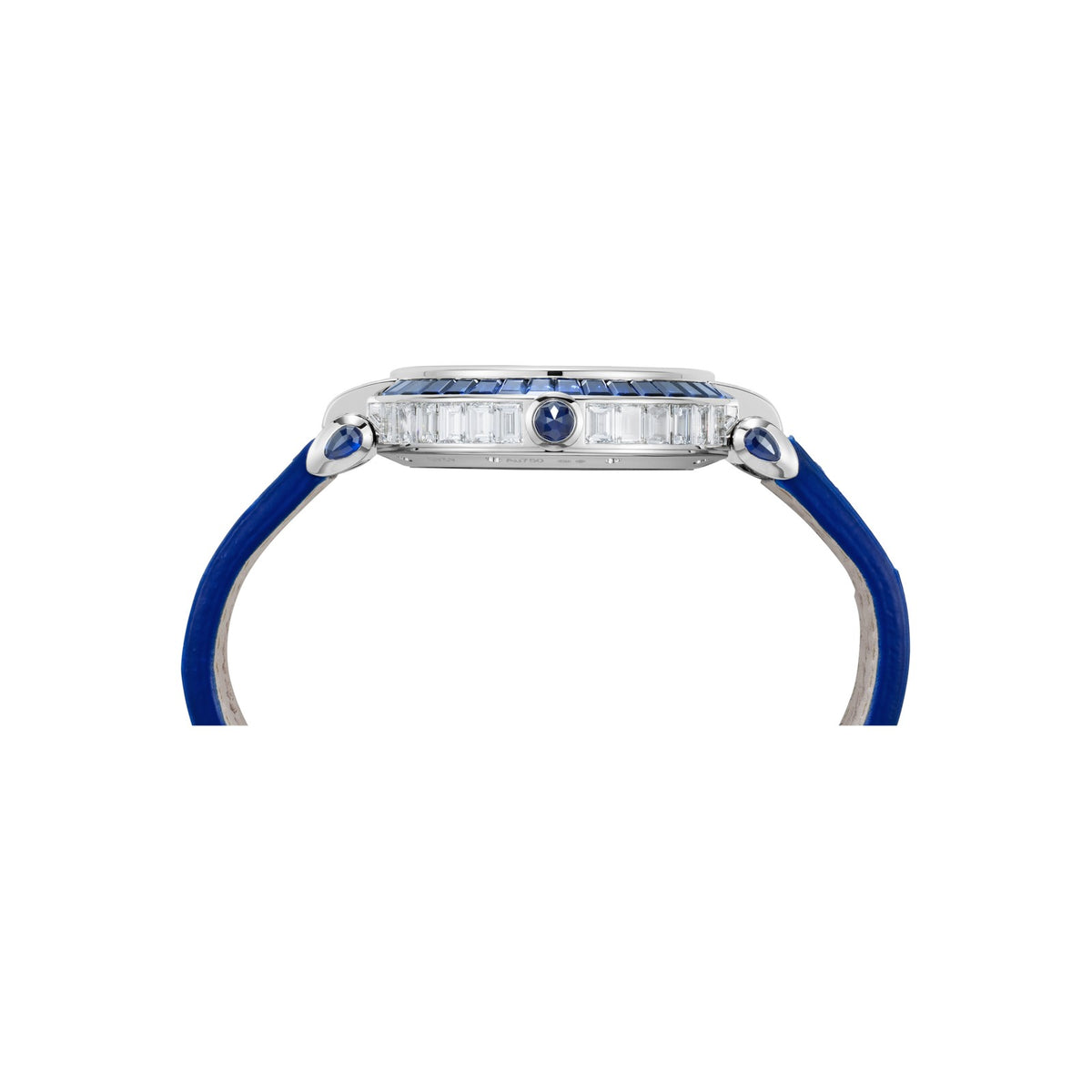 Chopard IMPERIALE watch in 18k ethical white gold with diamonds and sapphires, view 3