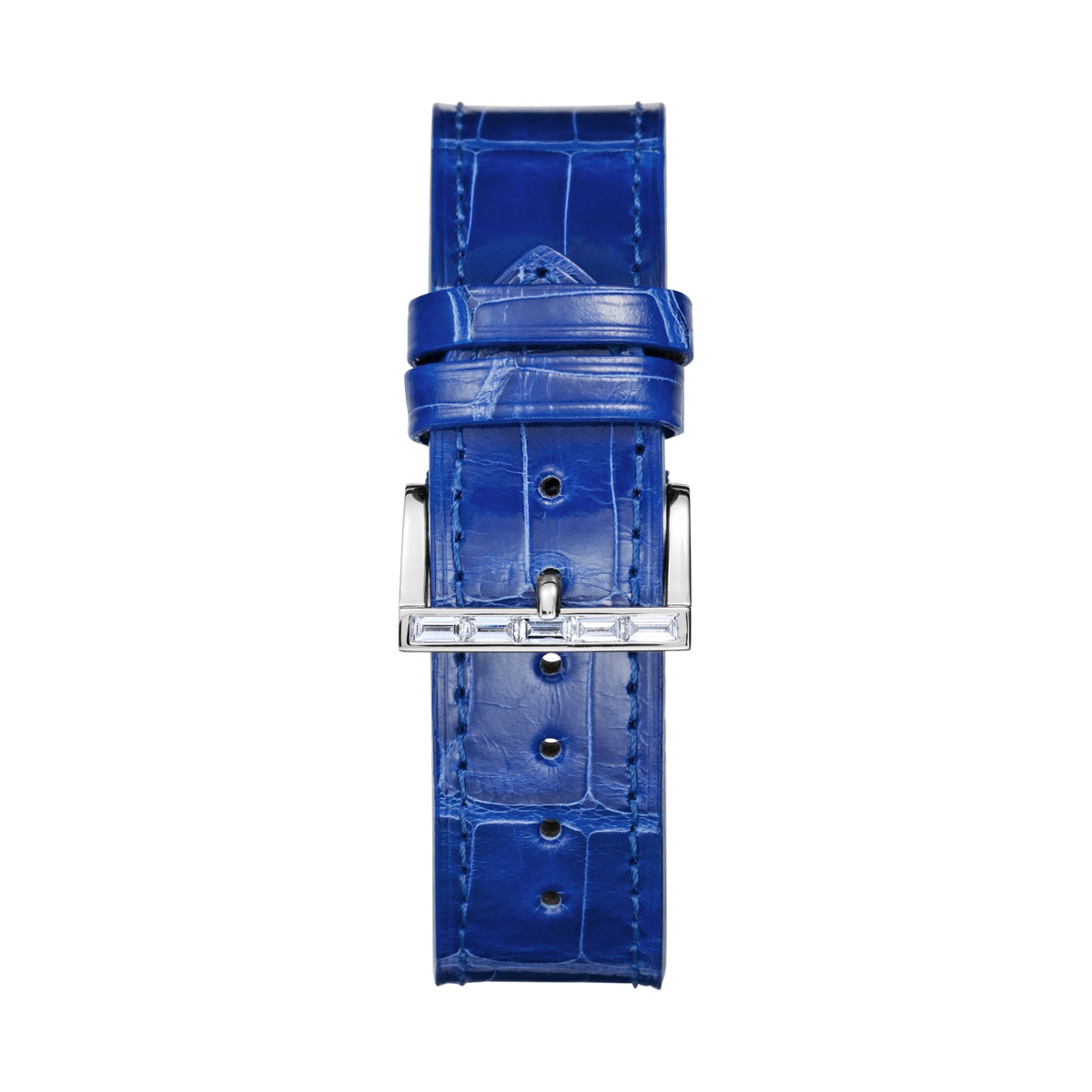 Chopard IMPERIALE watch in 18k ethical white gold with diamonds and sapphires, view 4