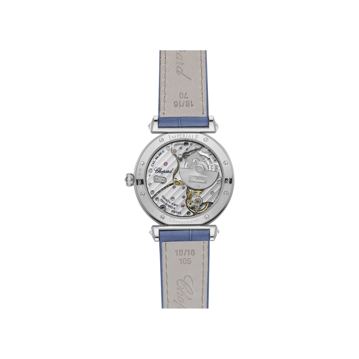 Chopard IMPERIALE watch in 18k ethical white gold with diamonds, view 2