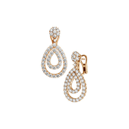 Chopard L'Heure du Diamant earrings in 18k ethical rose gold with diamonds