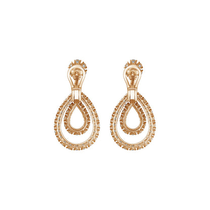 Chopard L'Heure du Diamant earrings in 18k ethical rose gold with diamonds view 4