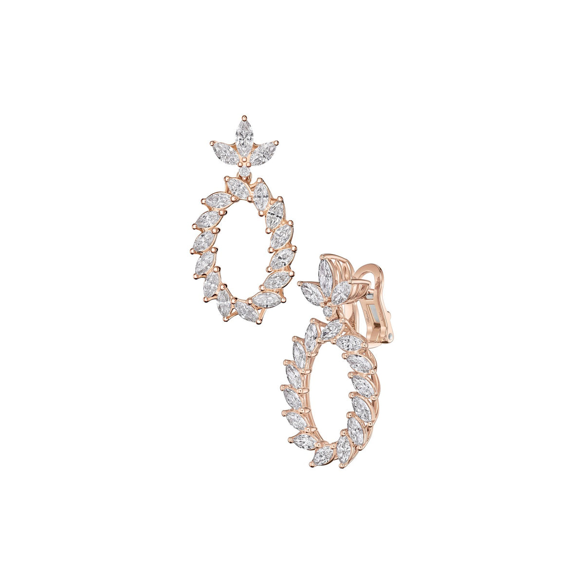 Chopard L'Heure du Diamant earrings in 18k ethical rose gold with diamonds