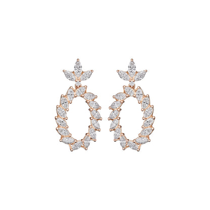 Chopard L'Heure du Diamant earrings in 18k ethical rose gold with diamonds view 3