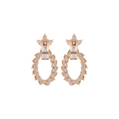 Chopard L'Heure du Diamant earrings in 18k ethical rose gold with diamonds view 4
