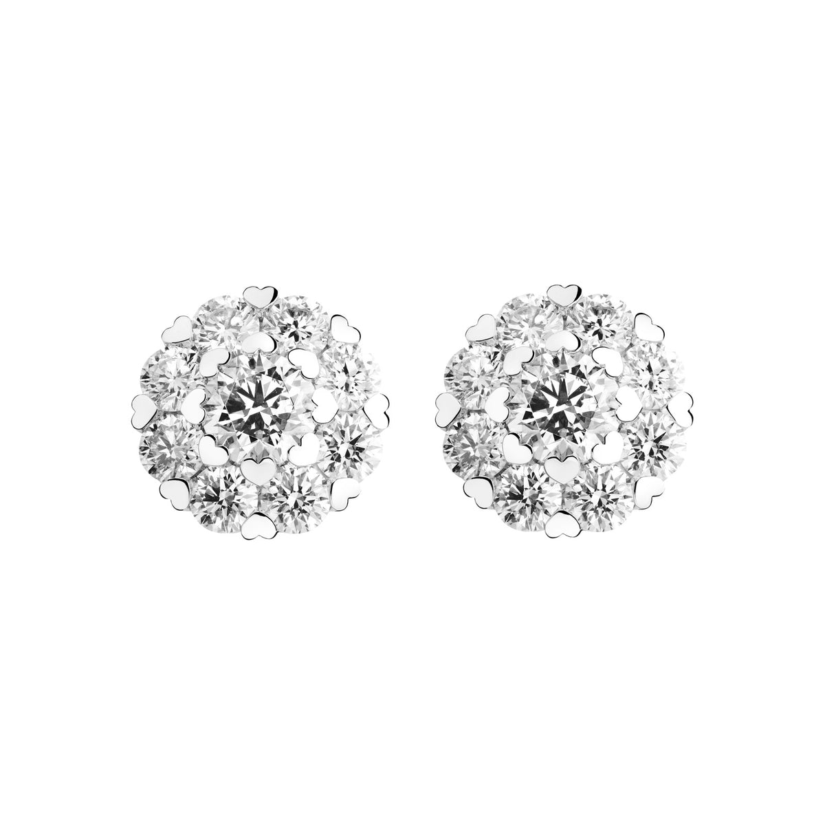 Chopard L'Heure du Diamant earrings in 18k ethical white gold with diamonds view 3