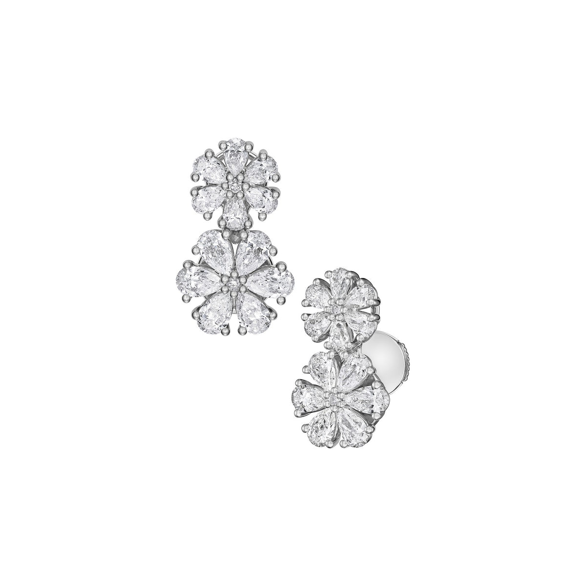 Chopard L'Heure du Diamant earrings in 18k ethical white gold with diamonds