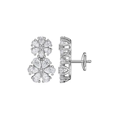 Chopard L'Heure du Diamant earrings in 18k ethical white gold with diamonds view 2