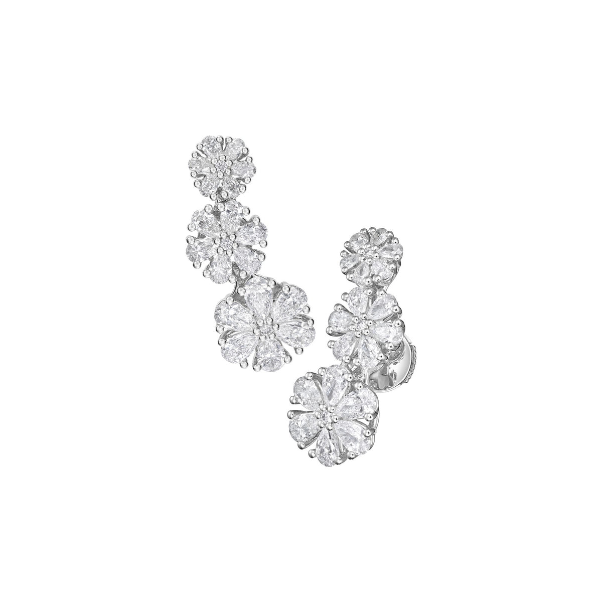 Chopard L'Heure du Diamant earrings in 18k ethical white gold with diamonds