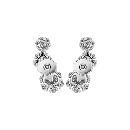 Chopard L'Heure du Diamant earrings in 18k ethical white gold with diamonds view 4