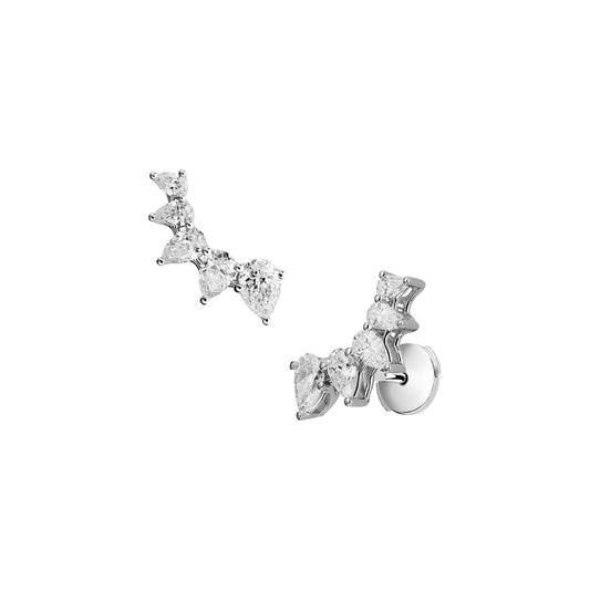 Chopard L'Heure du Diamant earrings in 18k ethical white gold with diamonds