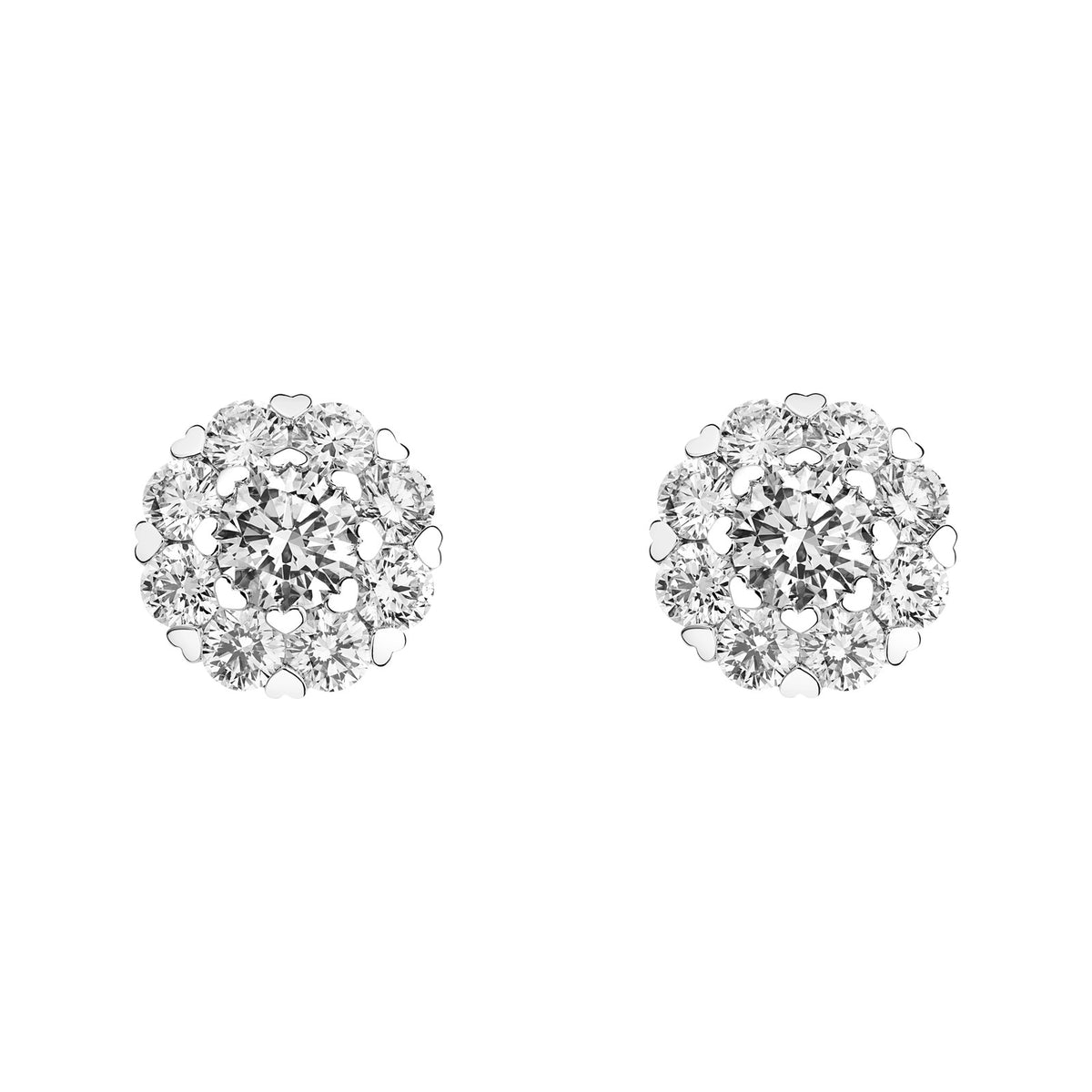 Chopard L'Heure du Diamant earrings in 18k ethical white gold with diamonds view 3