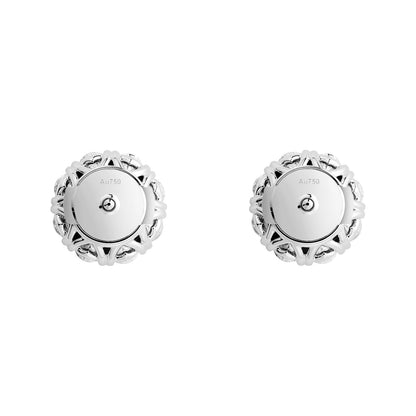 Chopard L'Heure du Diamant earrings in 18k ethical white gold with diamonds view 4