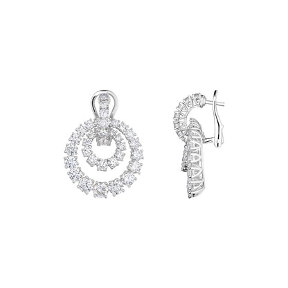 Chopard L'Heure du Diamant earrings in 18k ethical white gold with diamonds view 2