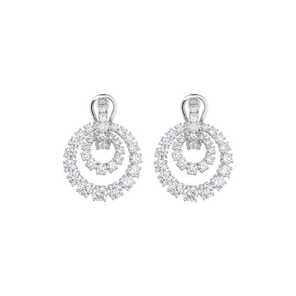Chopard L'Heure du Diamant earrings in 18k ethical white gold with diamonds view 3