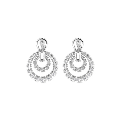 Chopard L'Heure du Diamant earrings in 18k ethical white gold with diamonds view 4