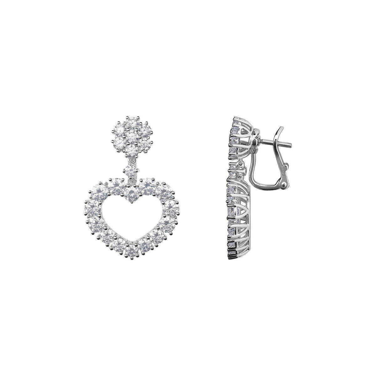 Chopard L'Heure du Diamant earrings in 18k ethical white gold with diamonds view 2