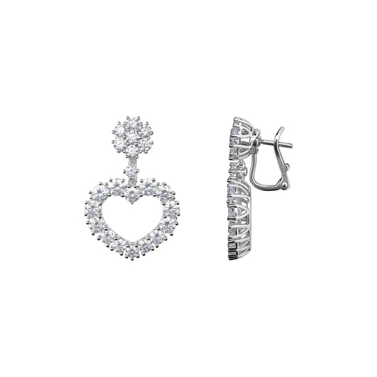 Chopard L'Heure du Diamant earrings in 18k ethical white gold with diamonds view 2