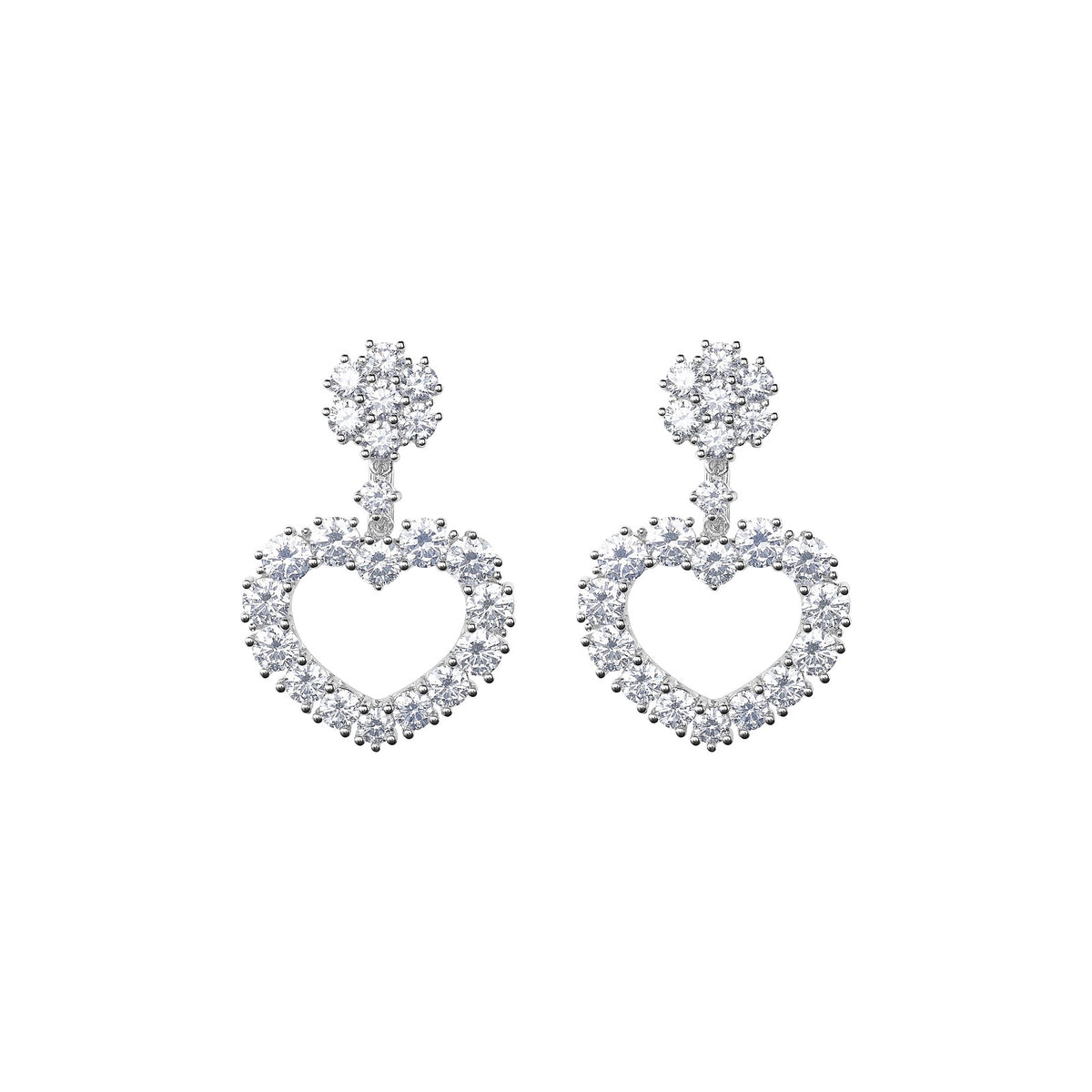 Chopard L'Heure du Diamant earrings in 18k ethical white gold with diamonds view 3