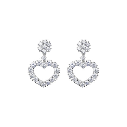 Chopard L'Heure du Diamant earrings in 18k ethical white gold with diamonds view 3