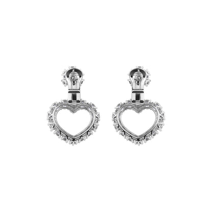 Chopard L'Heure du Diamant earrings in 18k ethical white gold with diamonds view 4
