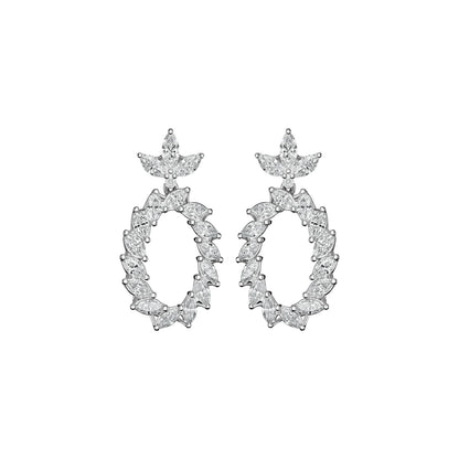 Chopard L'Heure du Diamant earrings in 18k ethical white gold with diamonds view 3