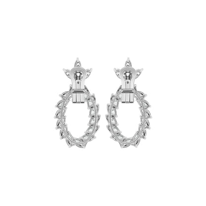 Chopard L'Heure du Diamant earrings in 18k ethical white gold with diamonds view 4