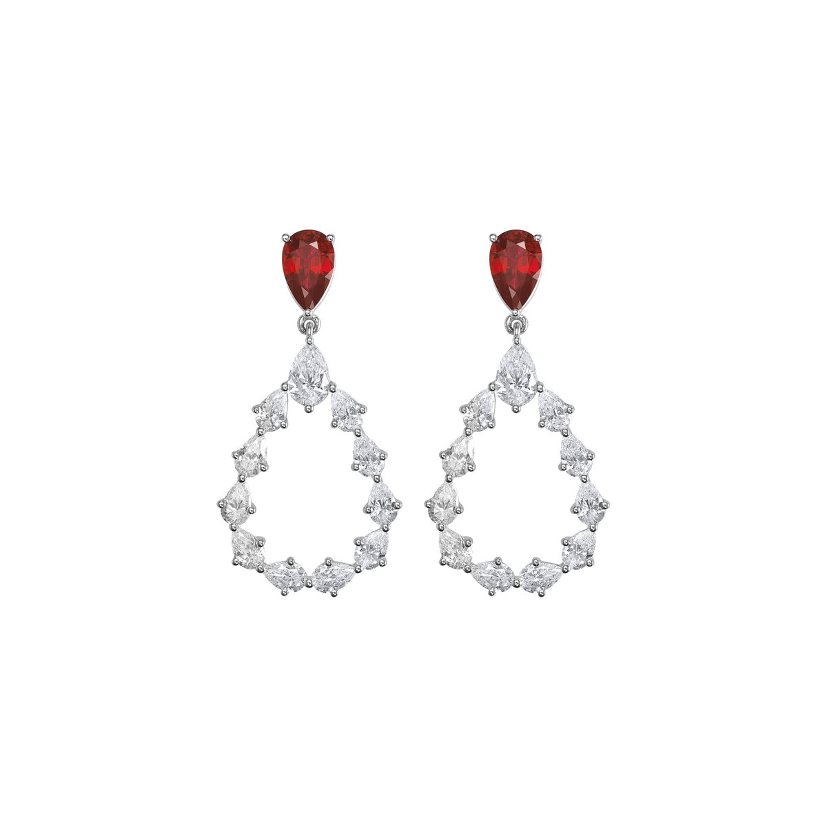Chopard L'Heure du Diamant earrings in 18k ethical white gold with diamonds view 3