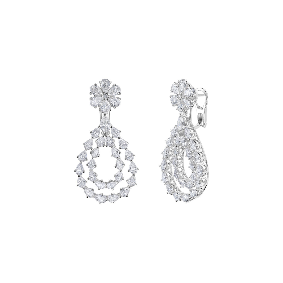 Chopard L'Heure du Diamant earrings in 18k ethical white gold with diamonds