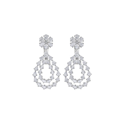 Chopard L'Heure du Diamant earrings in 18k ethical white gold with diamonds view 3