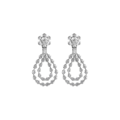Chopard L'Heure du Diamant earrings in 18k ethical white gold with diamonds view 4
