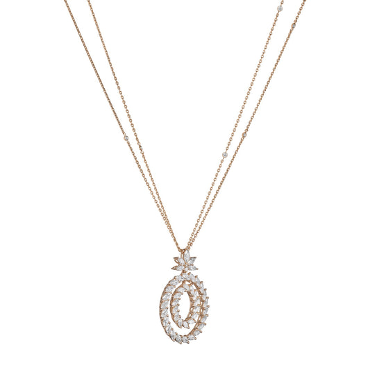 Chopard L'Heure du Diamant pendant in 18k ethical rose gold with diamonds, view 2
