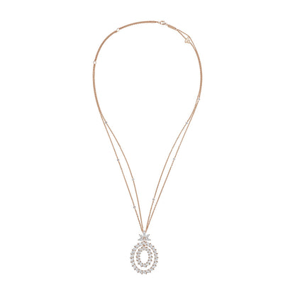 Chopard L'Heure du Diamant pendant in 18k ethical rose gold with diamonds, view 3