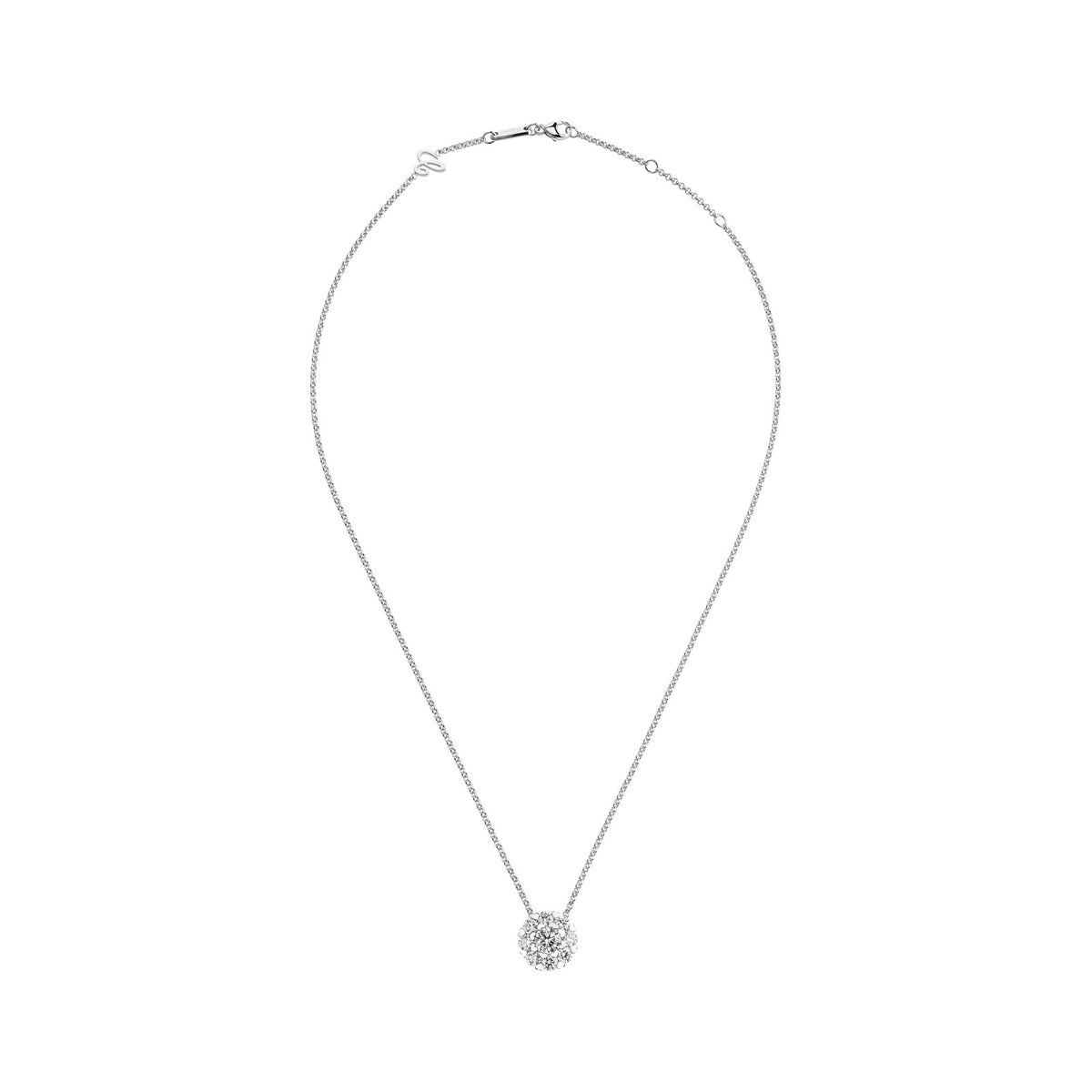 Chopard L'Heure du Diamant pendant in 18k ethical white gold with diamonds, view 3