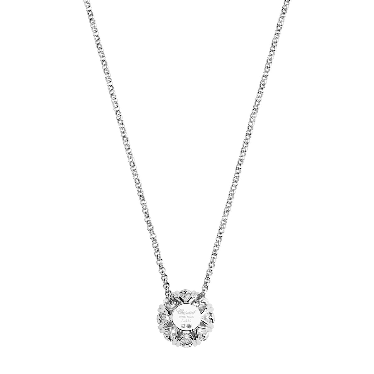 Chopard L'Heure du Diamant pendant in 18k ethical white gold with diamonds, view 4