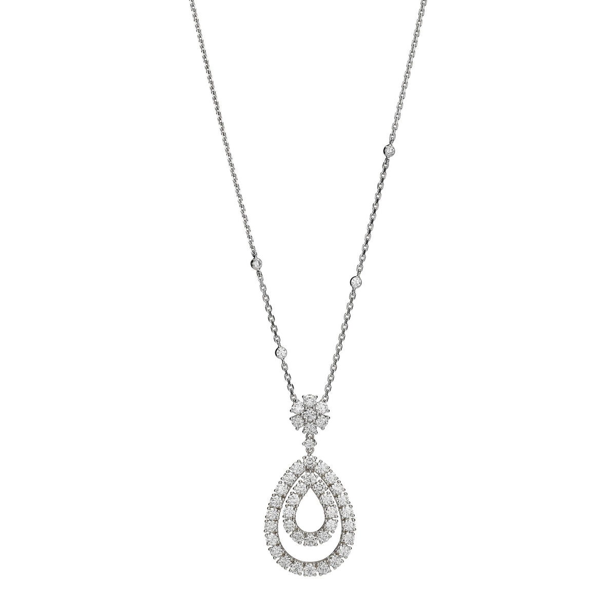 Chopard L'Heure du Diamant pendant in 18k ethical white gold with diamonds