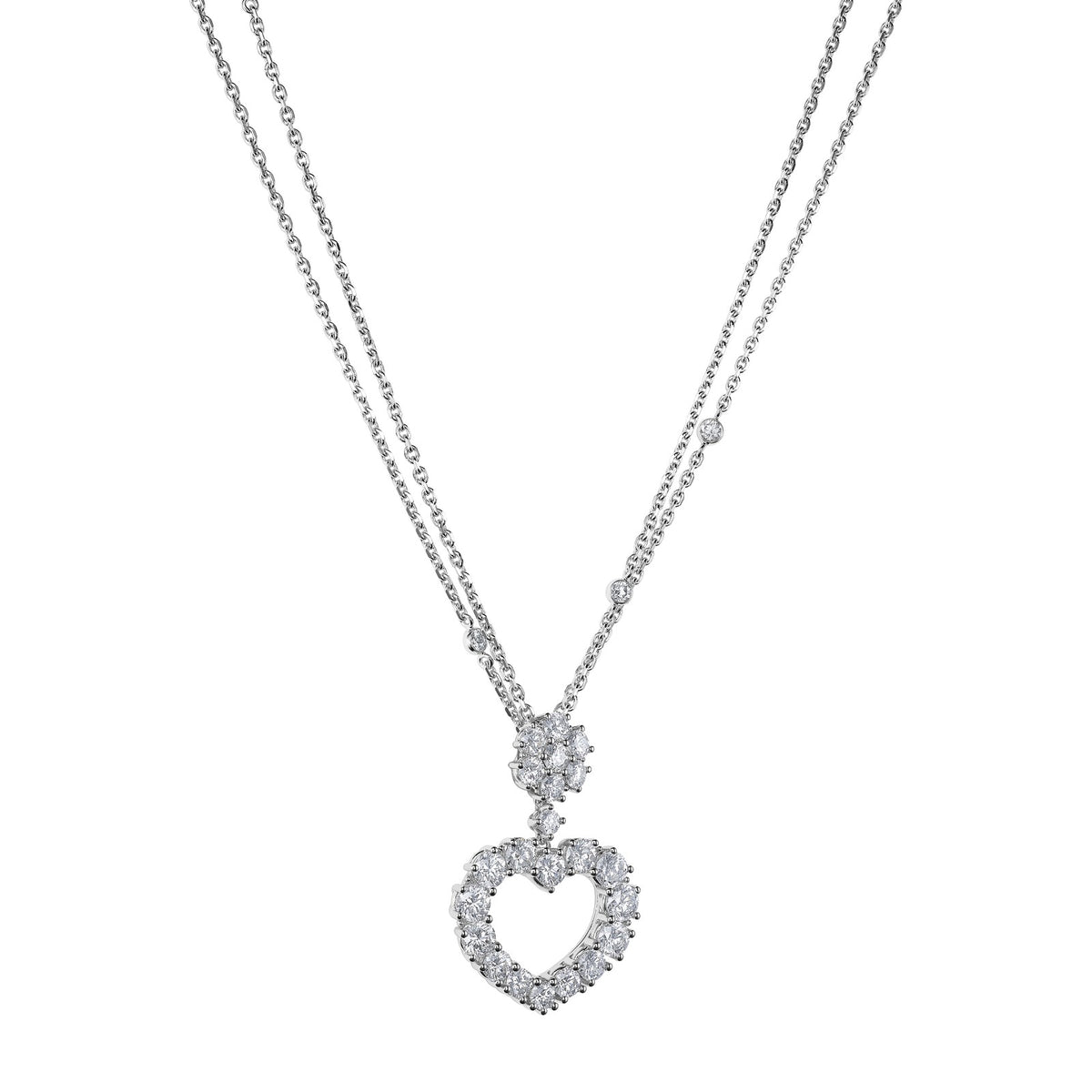 Chopard L'Heure du Diamant pendant in 18k ethical white gold with diamonds, view 2
