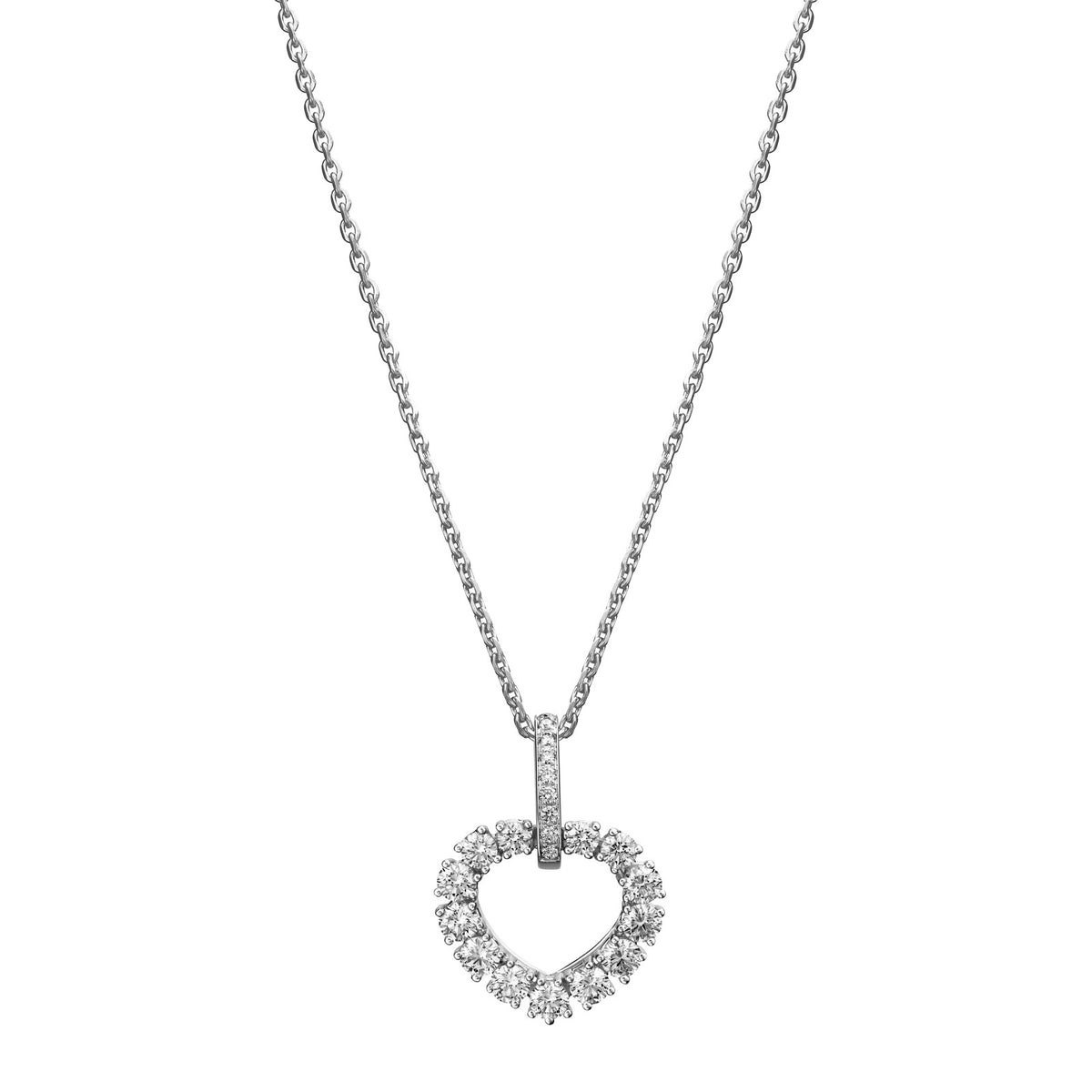 Chopard L'Heure du Diamant pendant in 18k ethical white gold with diamonds, view 3
