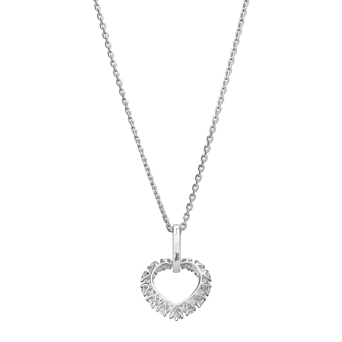Chopard L'Heure du Diamant pendant in 18k ethical white gold with diamonds, view 4