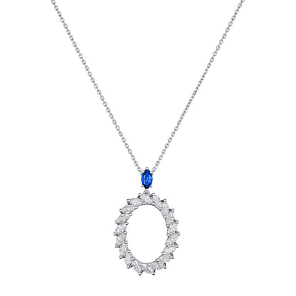Chopard L'Heure du Diamant pendant in 18k ethical white gold with diamonds and sapphires